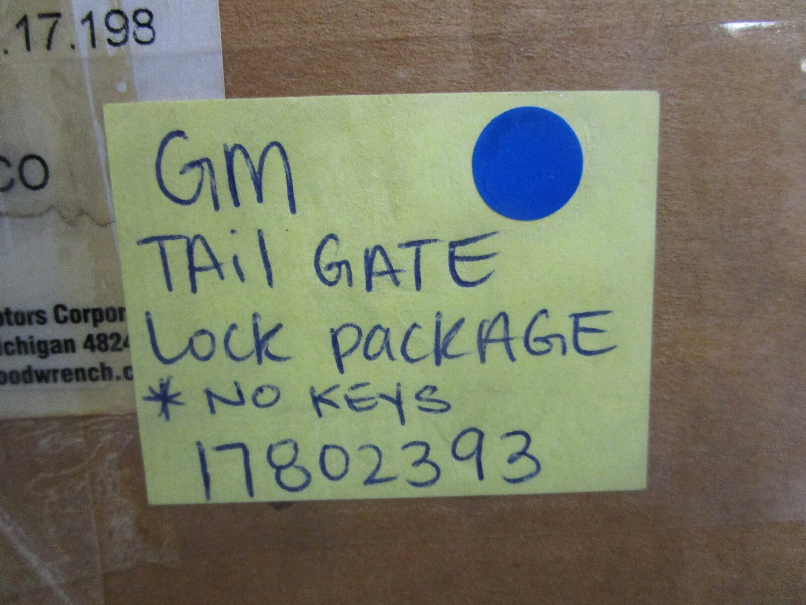 *NEW OEM* 0820 GM Tail Gate Lock Package 1782393