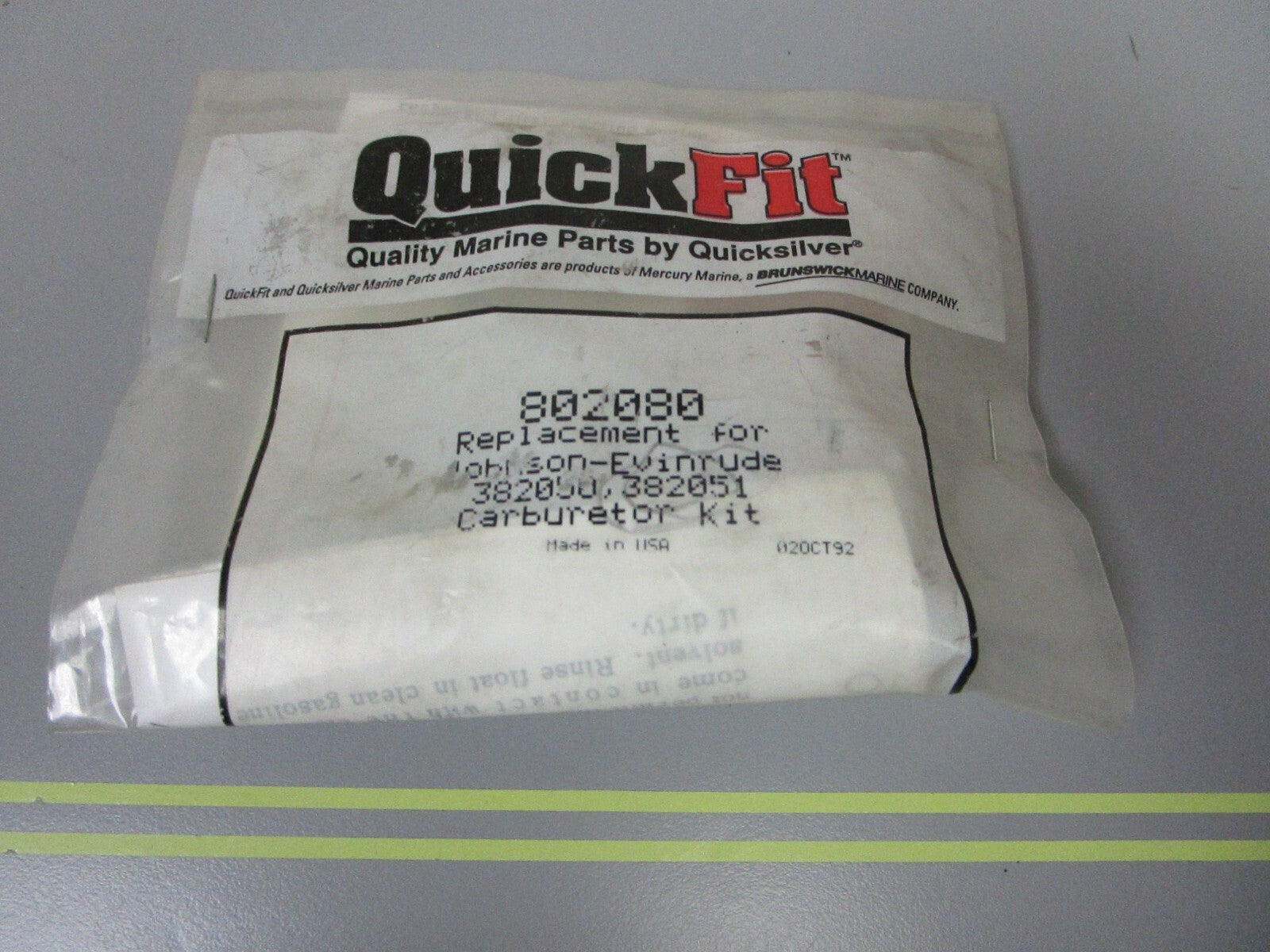 *NEW* 0810 Quick Fit Carburetor Kit 802080 Replaces: OMC 382050 382051
