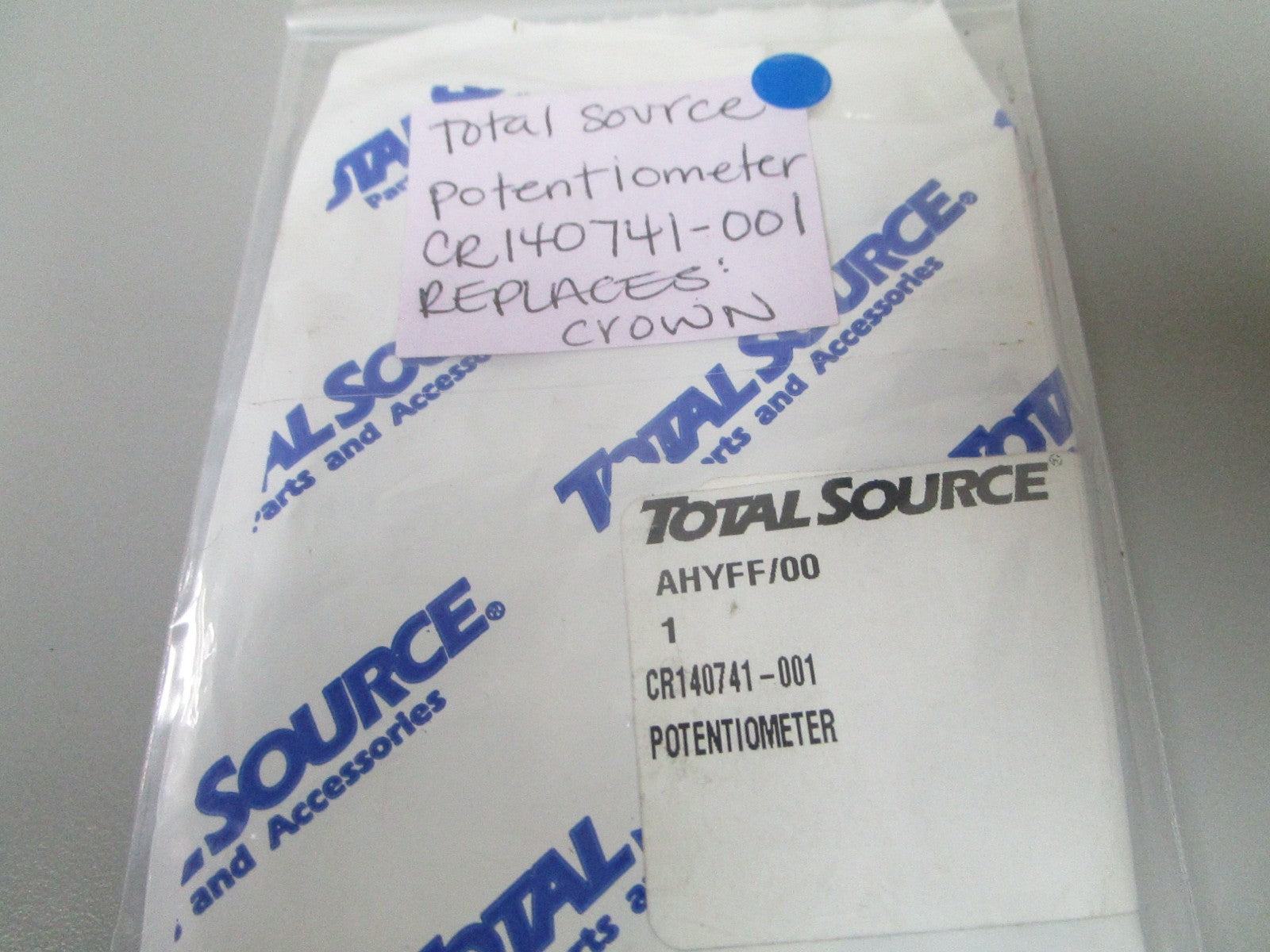 *NEW* 0720 Total Source Potentiometer CR140741-001 Replaces: Crown 140741-001