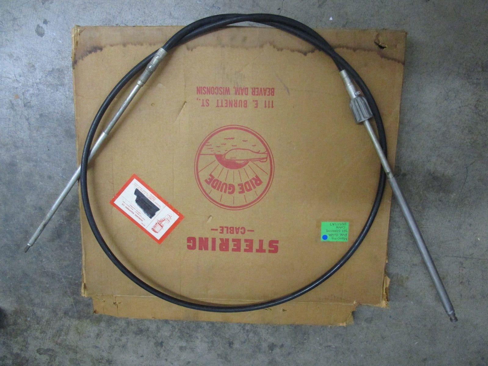 *NEW OEM* 0820 Mercury Ride Guide 7' Steering Cable 25917A7
