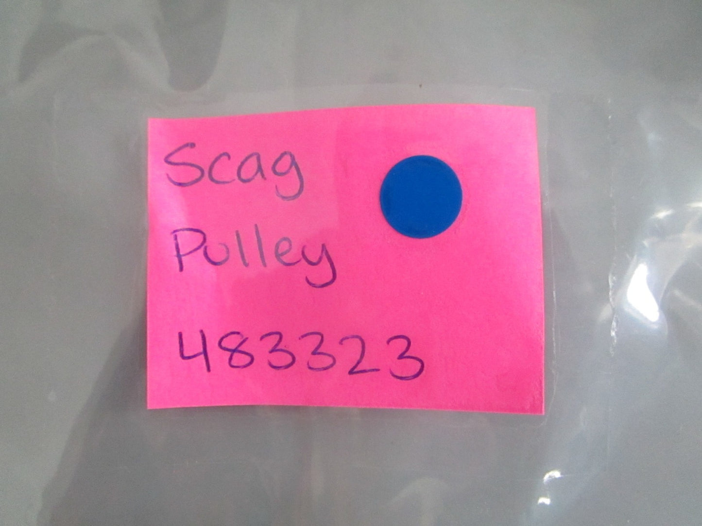 NEW OEM Scag 483323 Pulley 0820