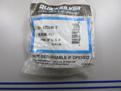 *NEW OEM* 0810 Mercury Quicksilver Bearing Kit 31-17514A2