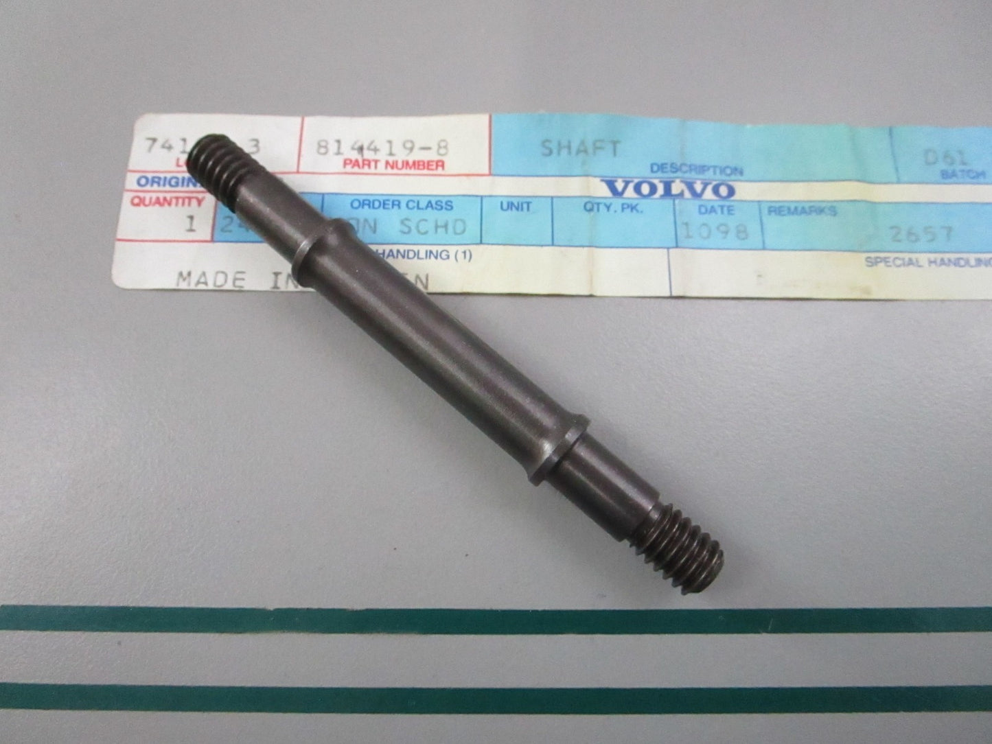 NEW OEM 814419 Volvo Penta Shaft 0810