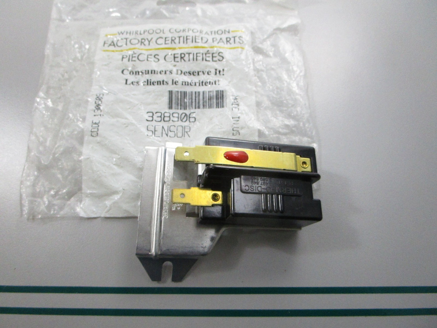 NEW OEM 338906 Whirlpool Sensor 0810