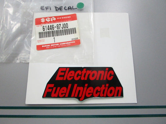 NEW OEM 61446-87J00 Suzuki EFI Decal 0810