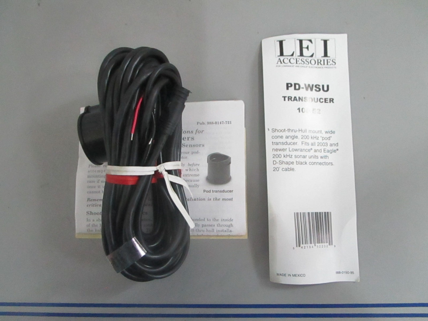 *NEW OEM* 0820 Lowrance LEI Transducer 106-52 PD-WSU