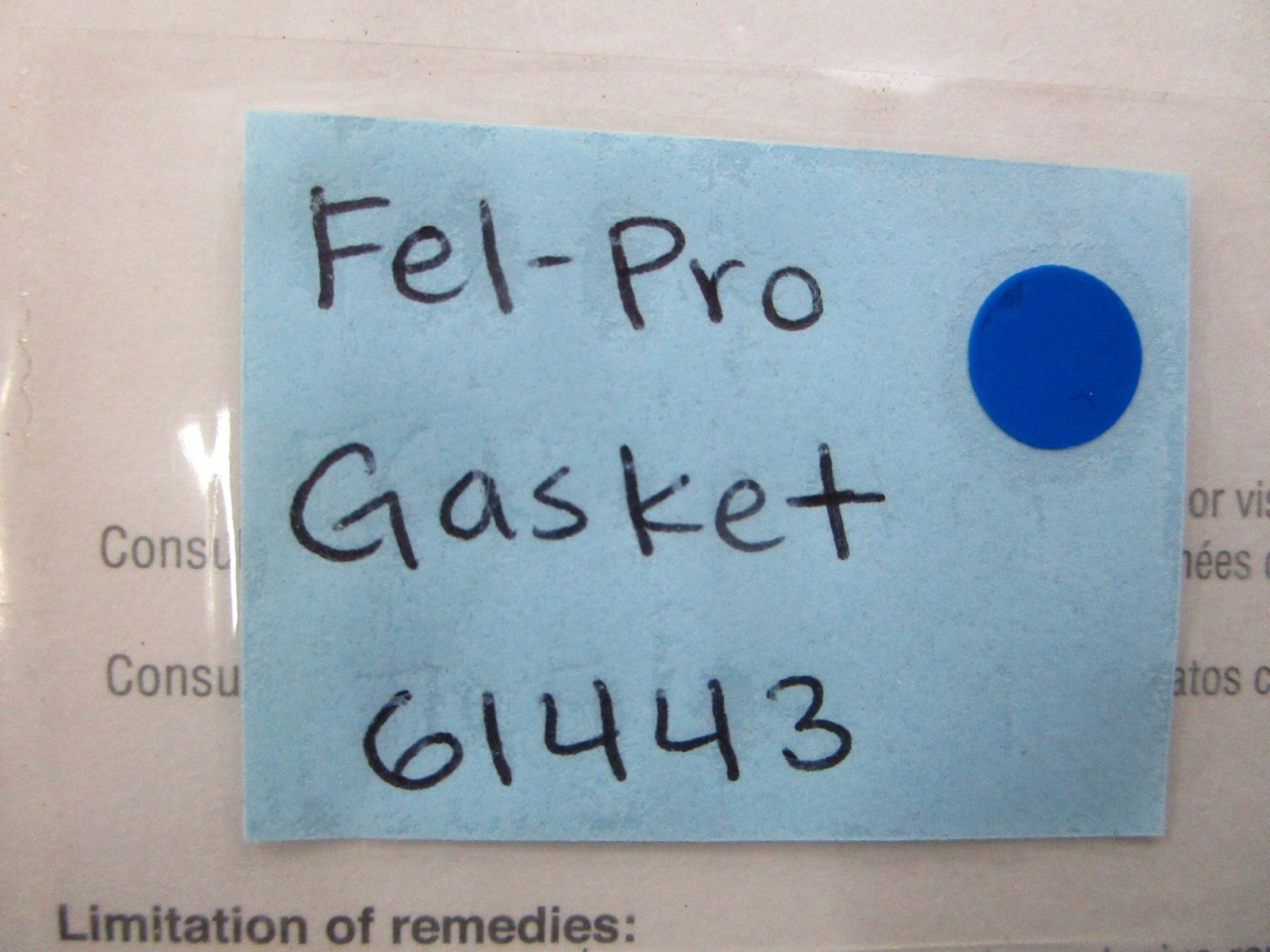 *NEW* 0810 Fel-Pro Gasket 61443