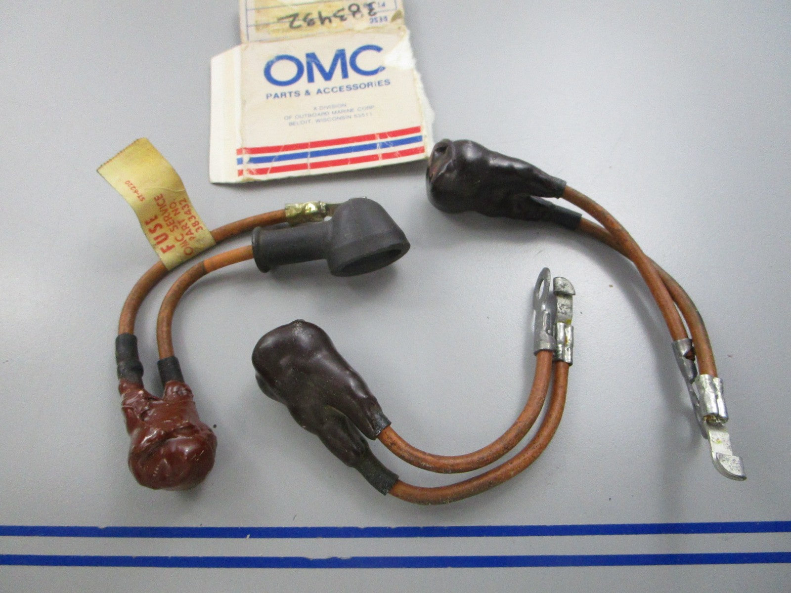 NEW OEM (LOT OF 3) 383432 0383432 OMC Johnson Evinrude Fuse & Lead Assy 0810