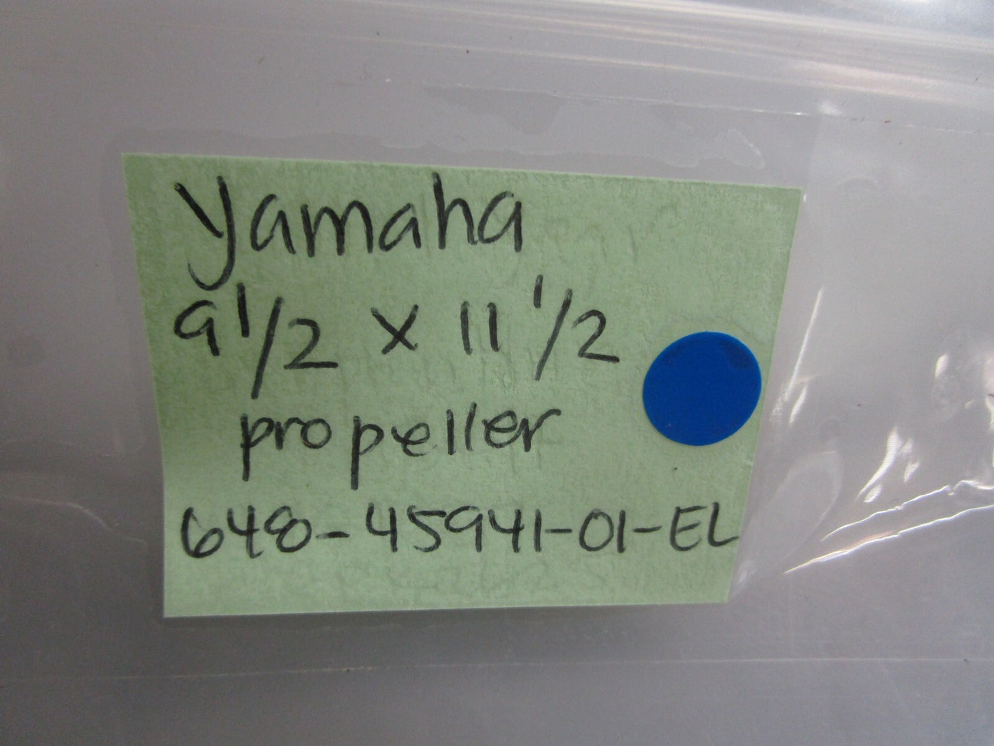 *NEW OEM* 0820 Yamaha 9½ × 11½ Propeller 648-45941-01-EL