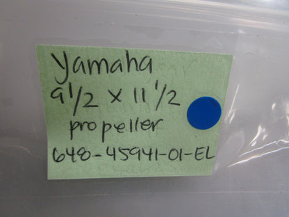 *NEW OEM* 0820 Yamaha 9½ × 11½ Propeller 648-45941-01-EL
