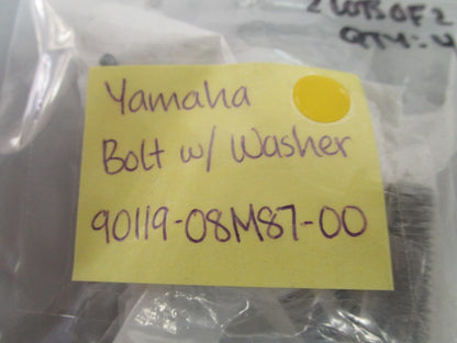 *NEW OEM* (LOT OF 2) 0810 Yamaha Bolt w/ Washer 90119-08M87-00