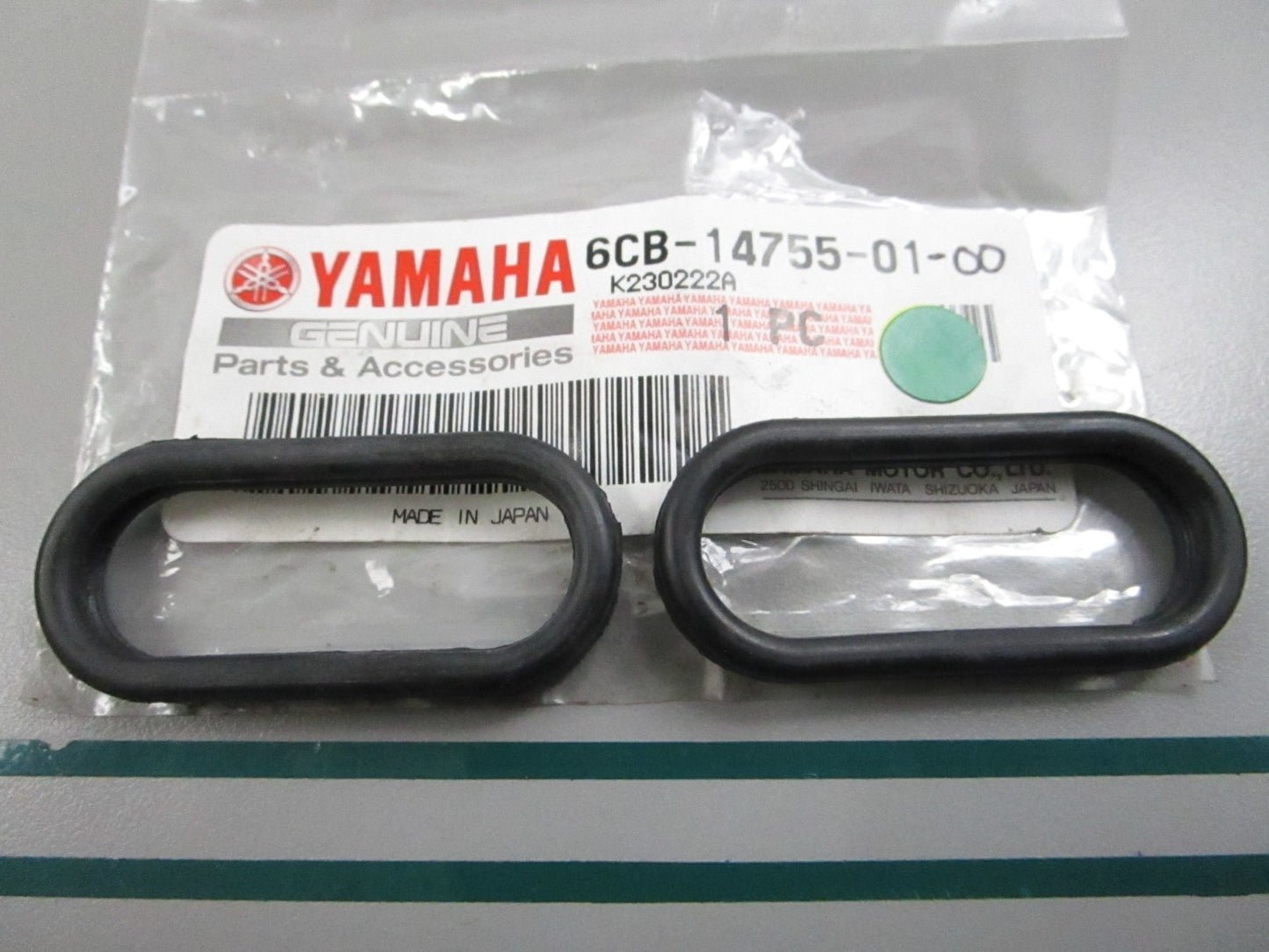 NEW OEM (LOT OF 2) 6CB-14755-01-00 Yamaha Silencer Gasket 0810