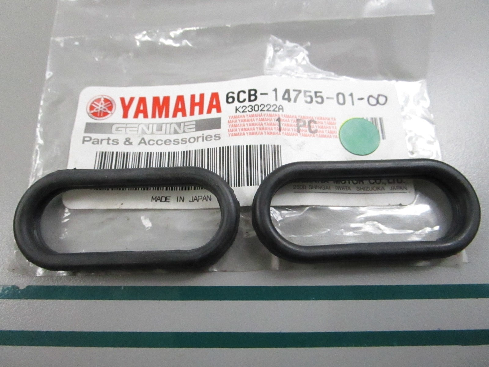 NEW OEM (LOT OF 2) 6CB-14755-01-00 Yamaha Silencer Gasket 0810