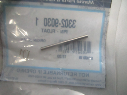 *NEW OEM* 0810 Mercury Quicksilver Float Pin 3302-9030 1
