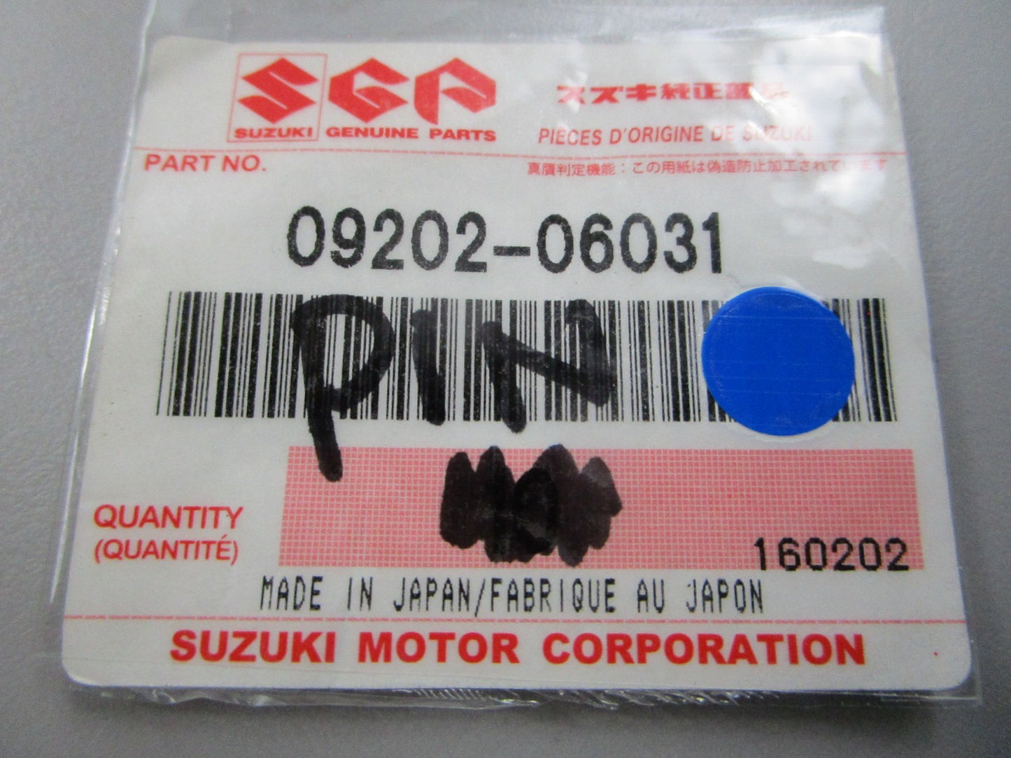 *NEW OEM* (LOT OF 2) 0810 Suzuki Pin 09202-06031
