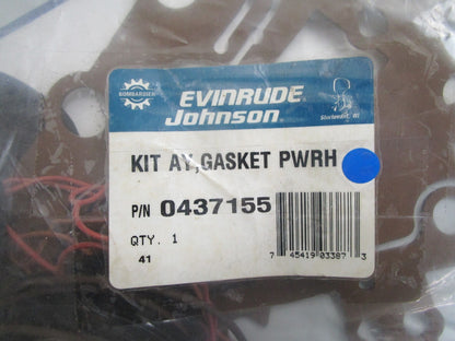 *NEW OEM* 0820 OMC Johnson Evinrude Gasket Powerhead Kit Ay 437155 0437155