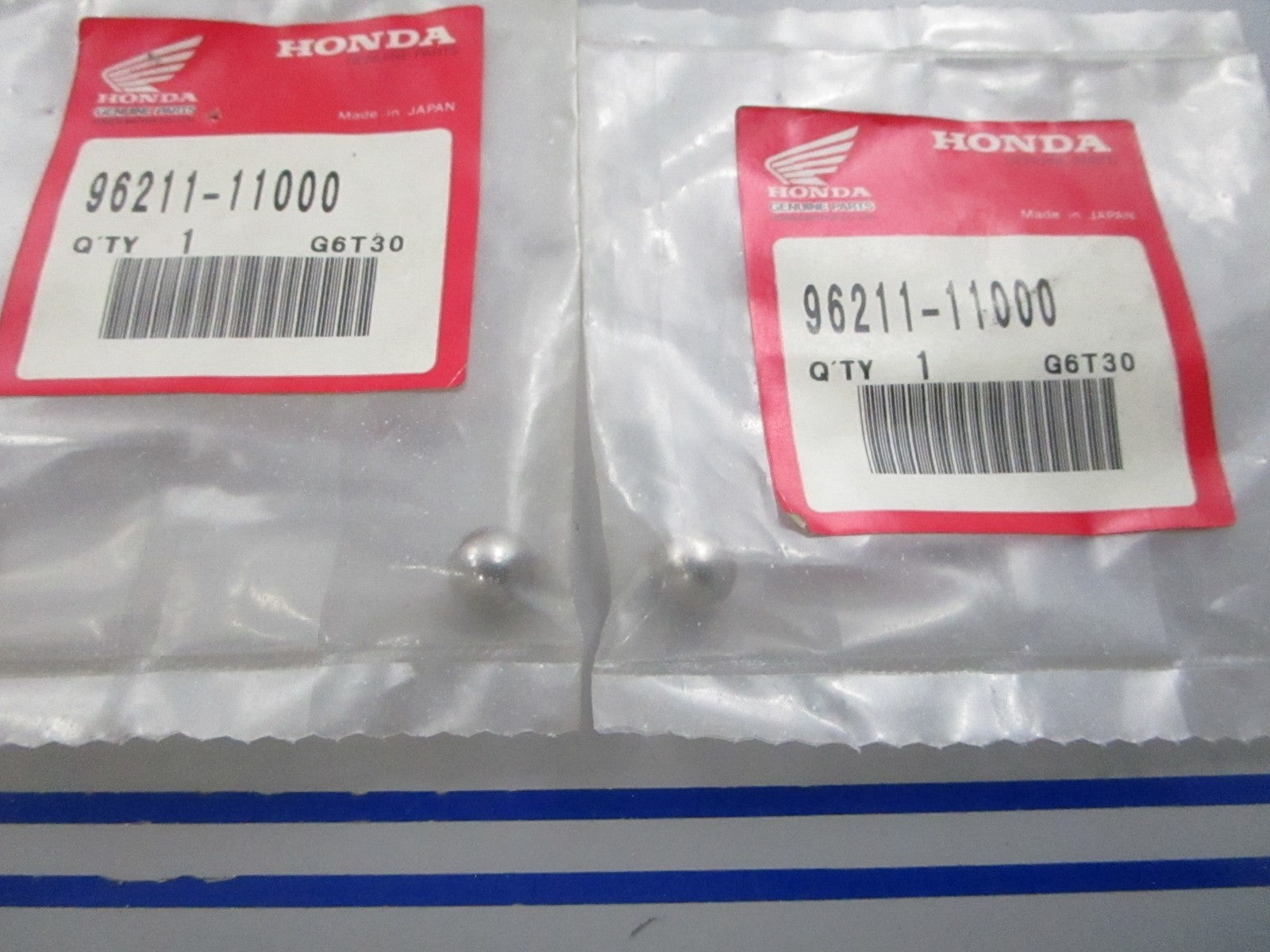 NEW OEM (LOT OF 2) 96211-11000 Honda Steel Ball 0810