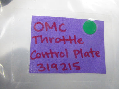 NEW OEM 319215 0319215 OMC Johnson Evinrude Throttle Control Plate 0810