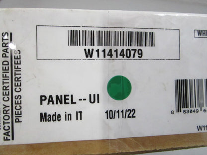 NEW OEM W11414079 Whirlpool UI Panel 0810