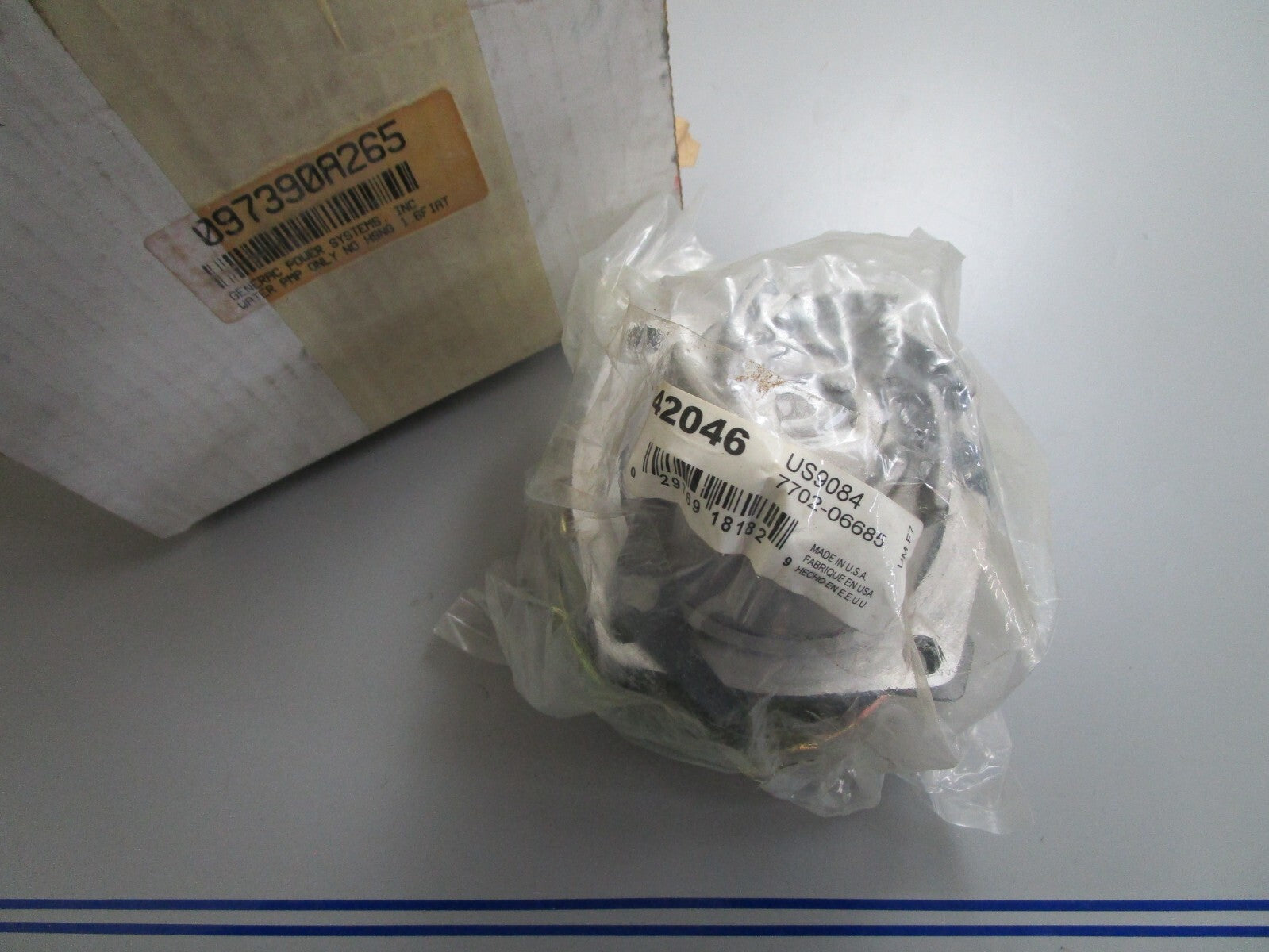 *NEW OEM* 0820 Generac 1.6 Fiat Water Pump Only (No Housing) 097390A265