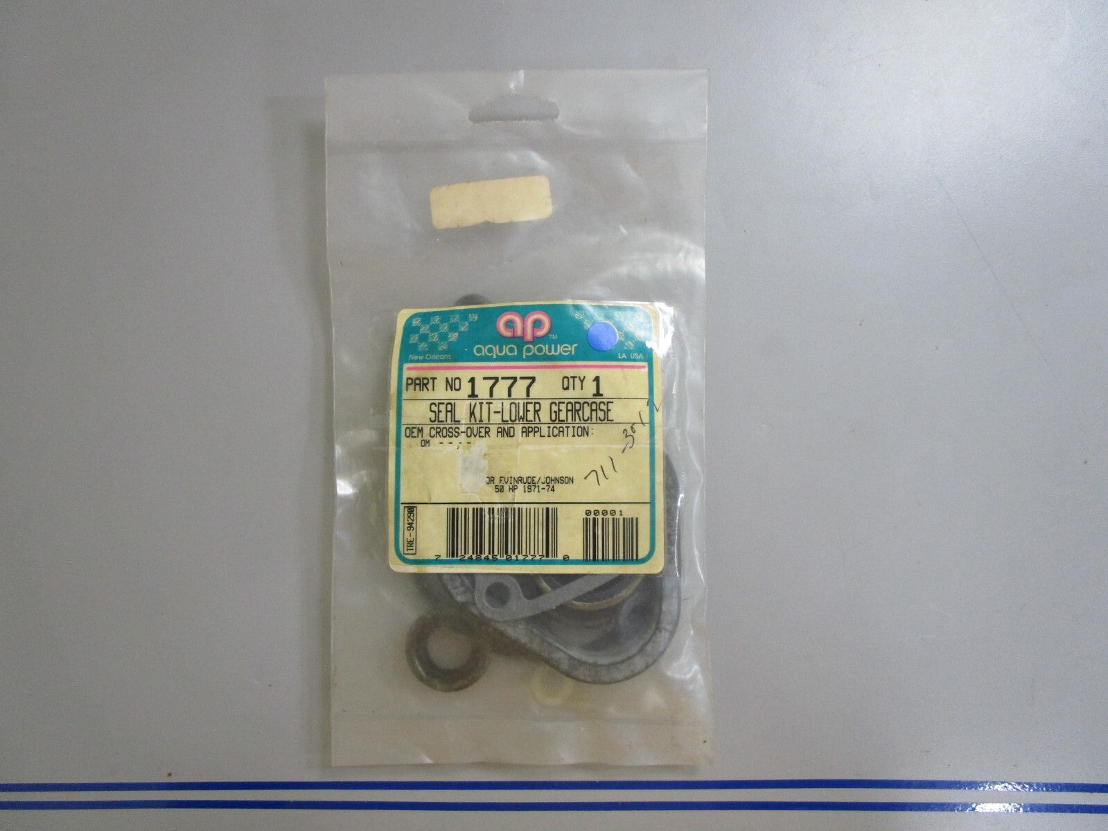 *NEW* 0810 Aqua Power Lower Gearcase Seal Kit 1777 For Evinrude 50HP 1971-74