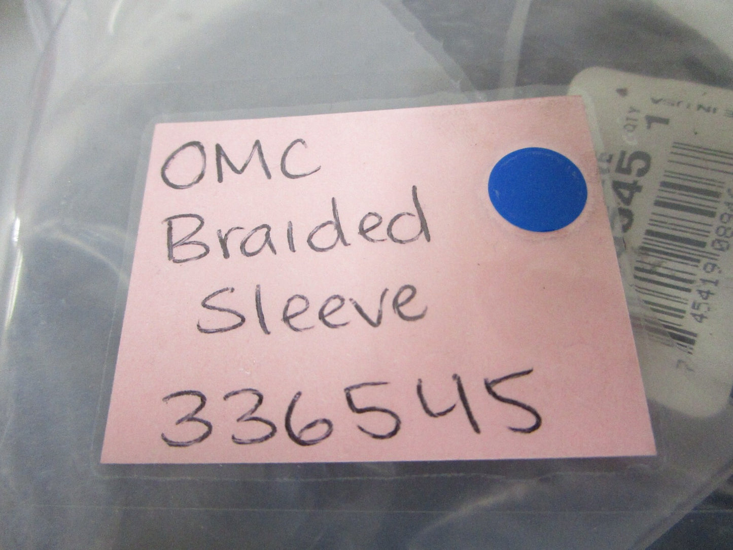 *NEW OEM* 0810 OMC Johnson Evinrude Braided Sleeve 336545 0336545