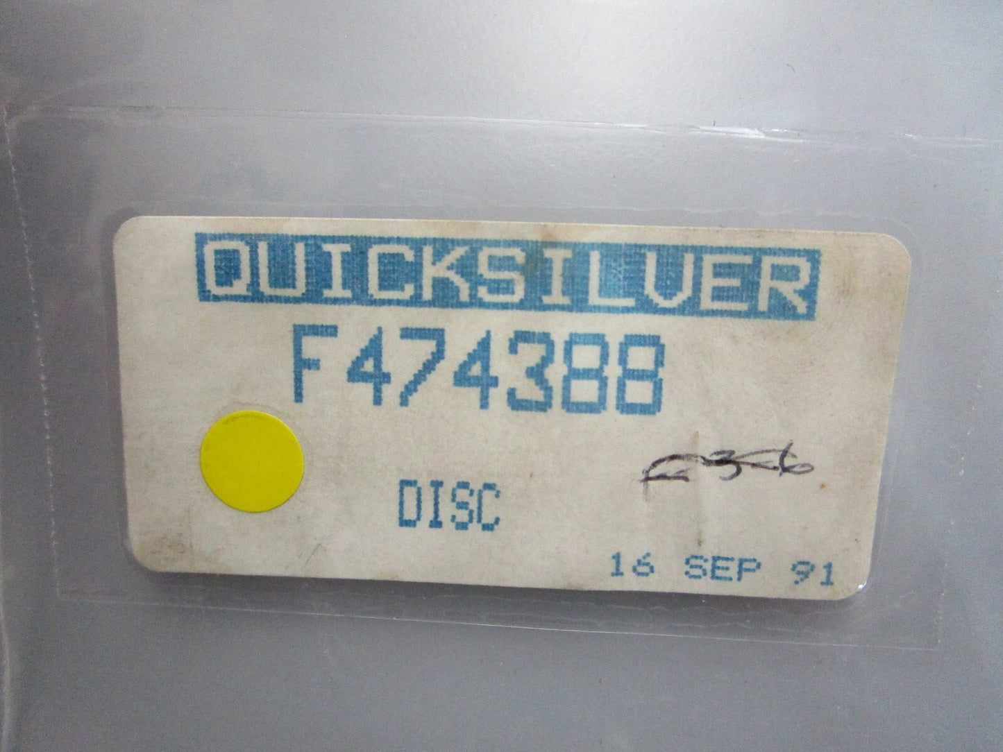 *NEW OEM* 0820 Mercury Quicksilver Disc F474388