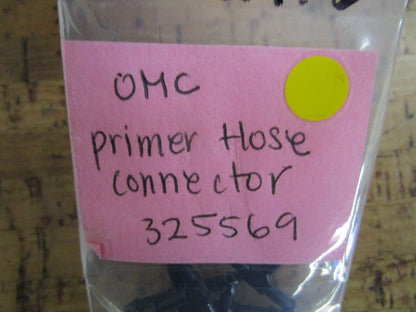 *NEW OEM* 0810 OMC Johnson Evinrude Primer Hose Connector 325569 0325569