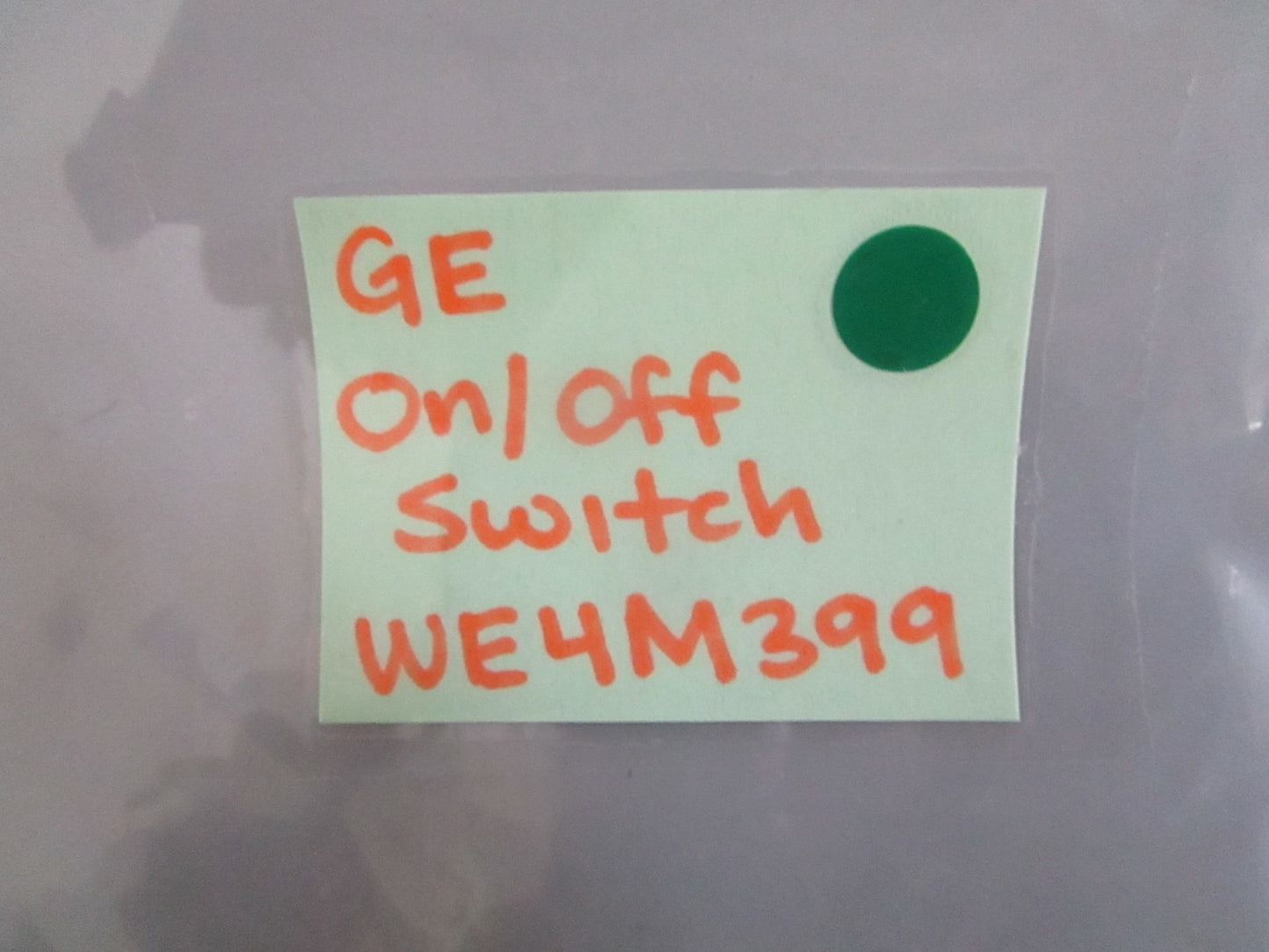 NEW OEM WE4M399 GE On/Off Switch 0820