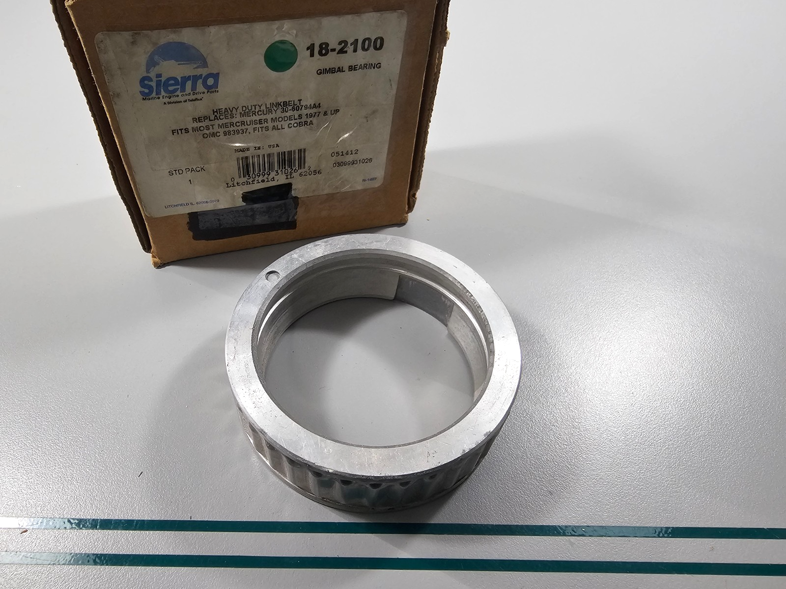 NEW 18-2100 Replaces: Mercury 30-60794A4 Sierra Bearing Gimball 0810