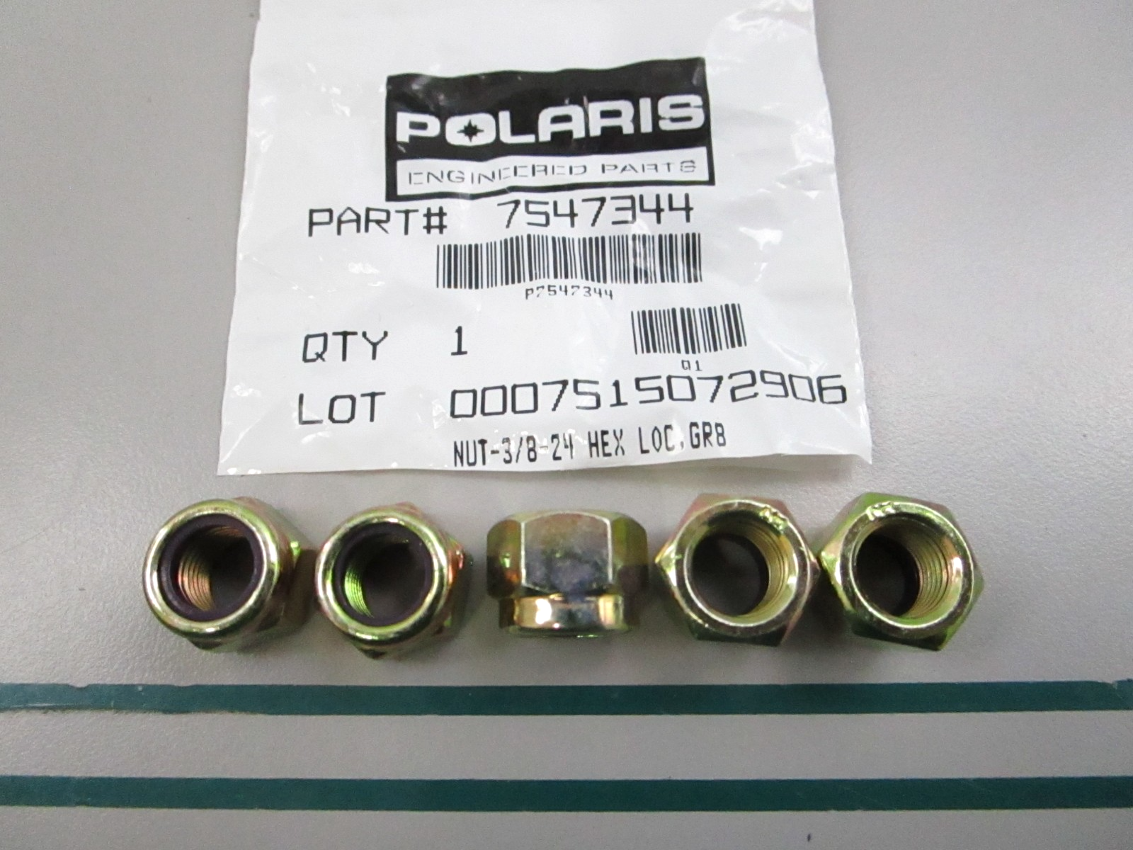 NEW OEM (LOT OF 5) 7547344 Polaris Nut 0810
