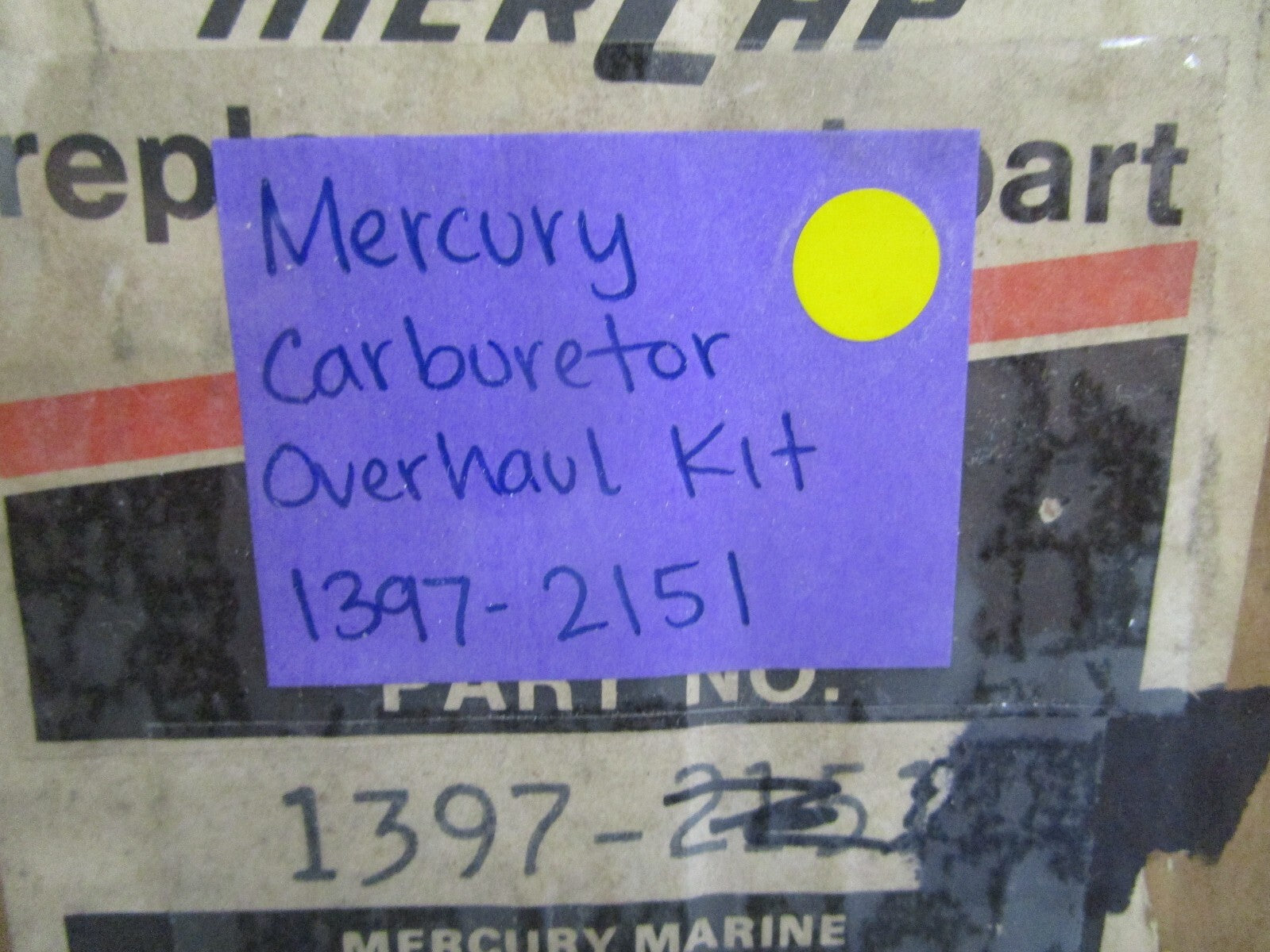 *NEW OEM* 0820 Mercury Quicksilver Carburetor Overhaul Kit 1397-2151