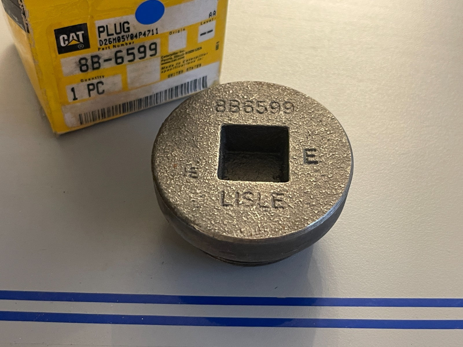 NEW OEM 8B-6599 CAT Caterpillar Magnetic Drain Plug 0720