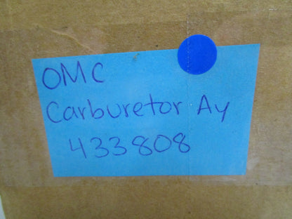 *NEW OEM* 0820 OMC Johnson Evinrude Carburetor Ay 433808 0433808