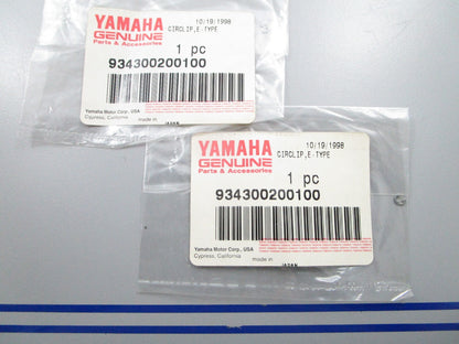 *NEW OEM* (LOT OF 2) 0810 Yamaha E-Type Circlip 934300200100 93430-02001-00