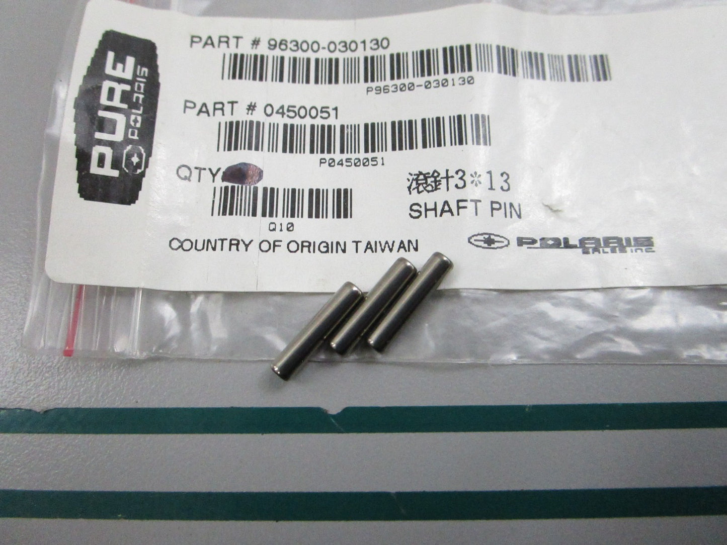 NEW OEM (LOT OF 3) 0450051 Polaris Shaft Pin 0810