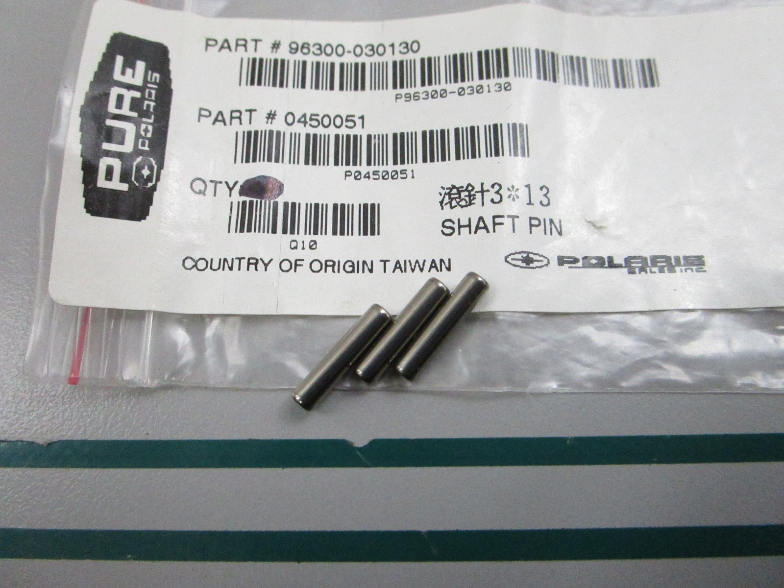 NEW OEM (LOT OF 3) 0450051 Polaris Shaft Pin 0810