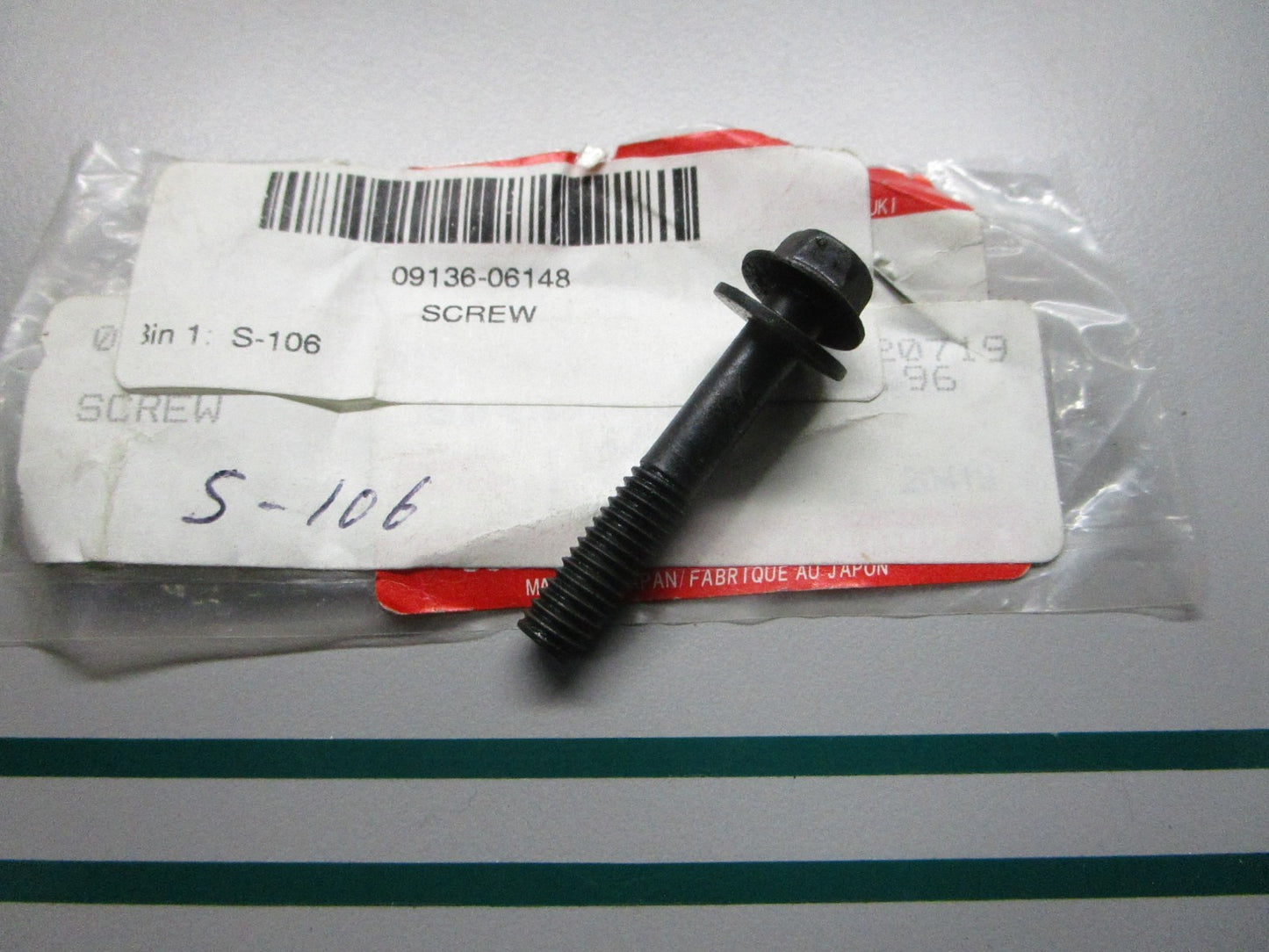 NEW OEM 09136-06148 Suzuki Screw 0810