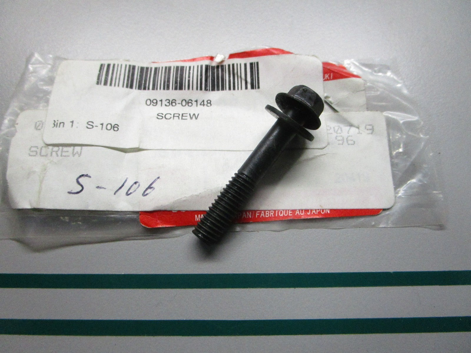 NEW OEM 09136-06148 Suzuki Screw 0810