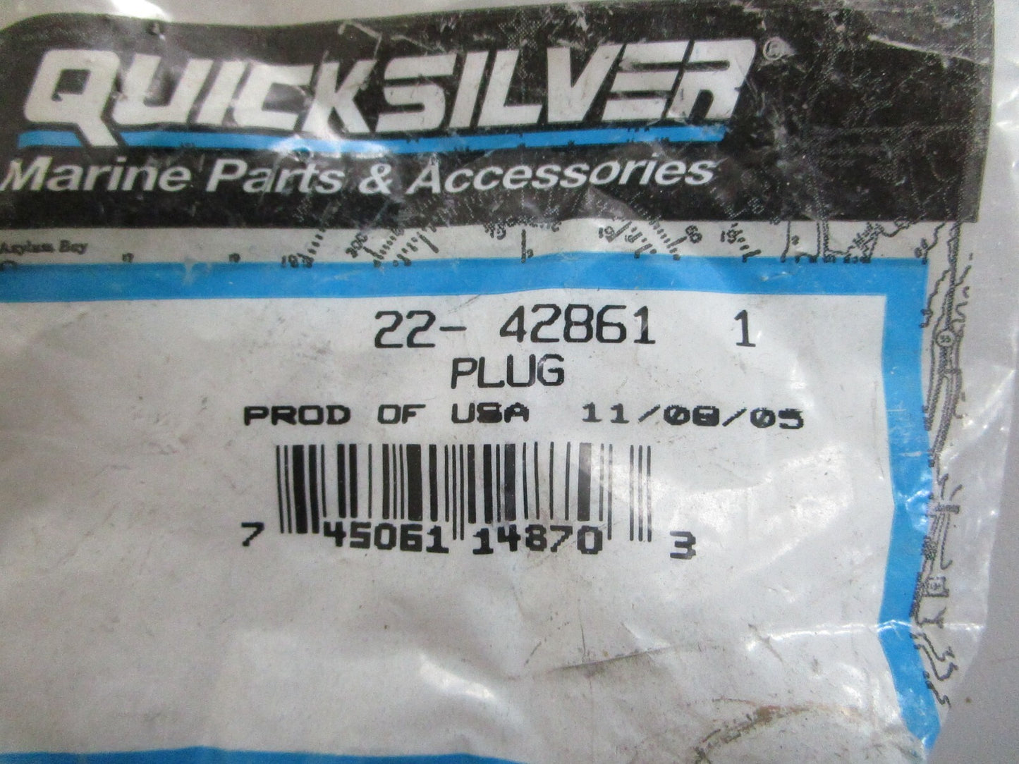 *NEW OEM* (LOT OF 5) 0820 Mercury Quicksilver Plug 22-42861 1