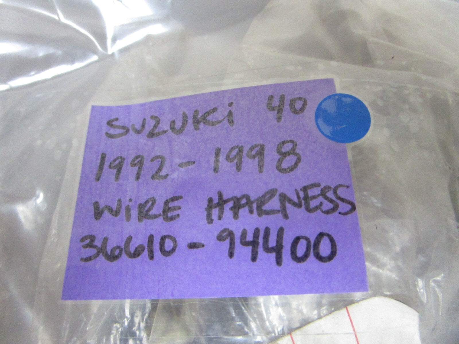 *NEW OEM* 0720 Suzuki 40hp 1992 - 1998 Wire Harness 36610-94400