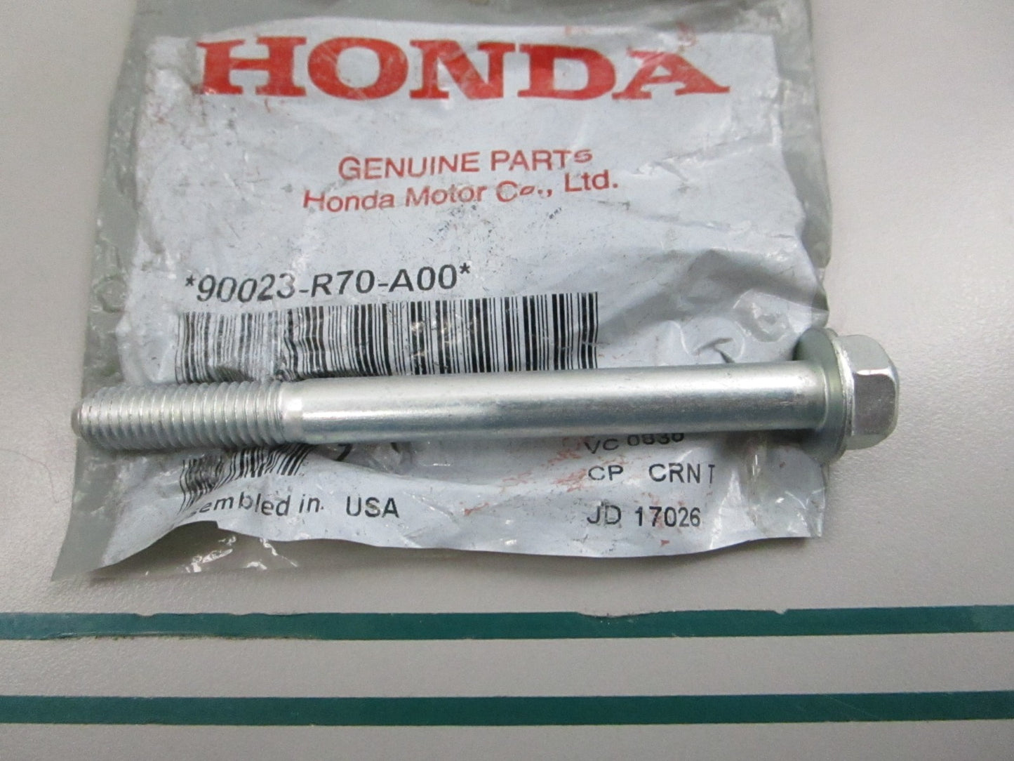 NEW OEM 90023-R70-A00 Honda Bolt 0810