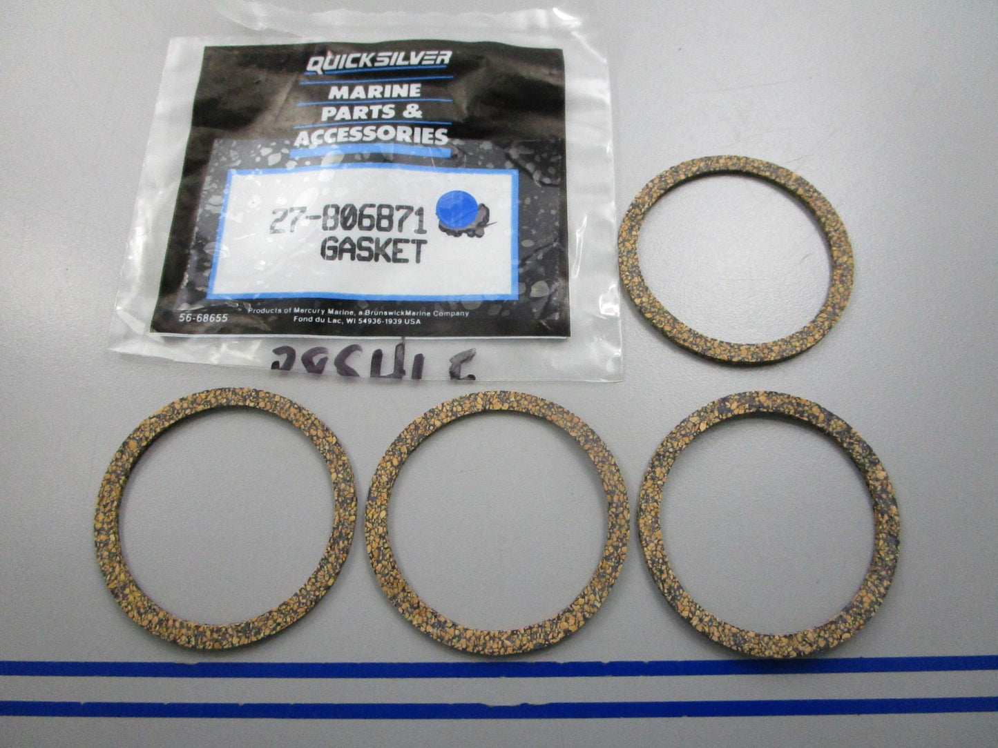NEW OEM (LOT OF 4) 27-806871 Mercury Quicksilver Gasket 0810