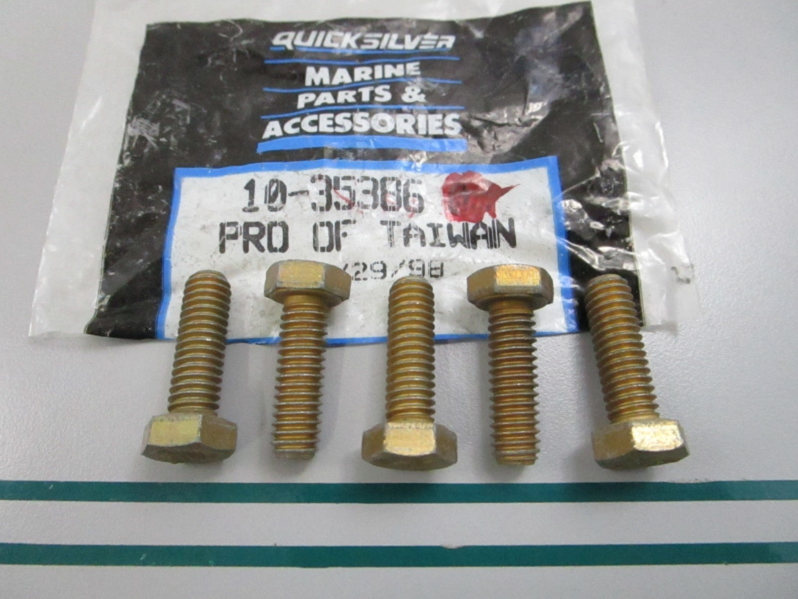 NEW OEM (LOT OF 5) 10-35386 Mercury Quicksilver Screw 0810