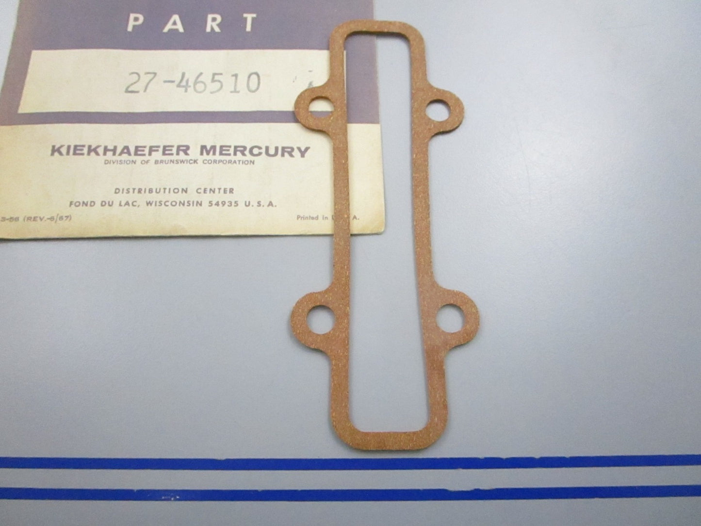 NEW OEM 27-46510 Mercury Quicksilver Gasket 0810