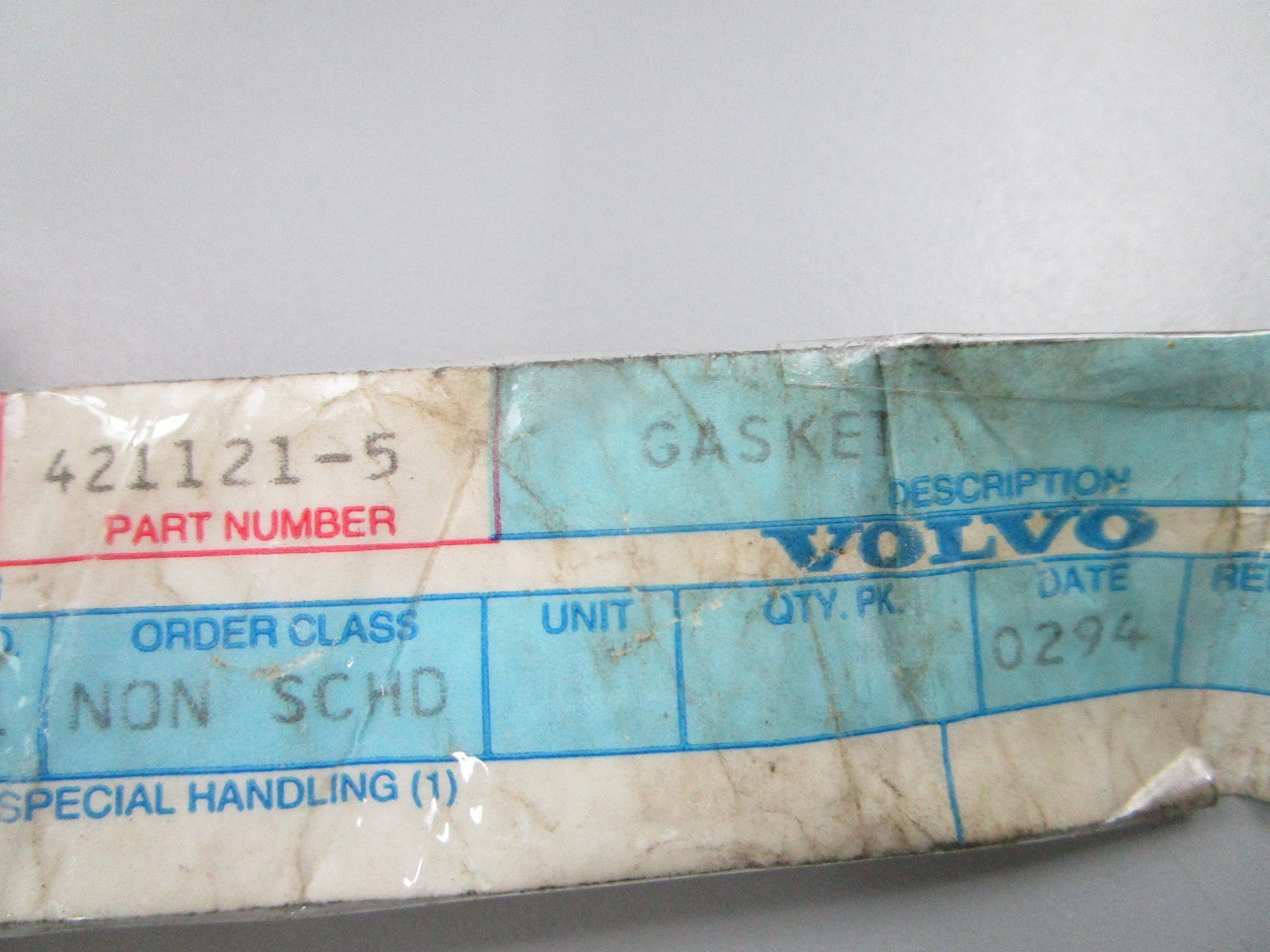 NEW OEM 421121 Volvo Penta Gasket 0810