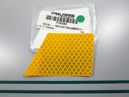 NEW OEM 7174780 Polaris LH Amber Reflector Decal 0810