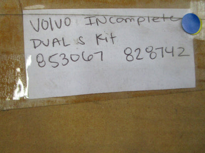 NEW OEM 853067 828742 Volvo Penta Incomplete Dual Station Kit 0810