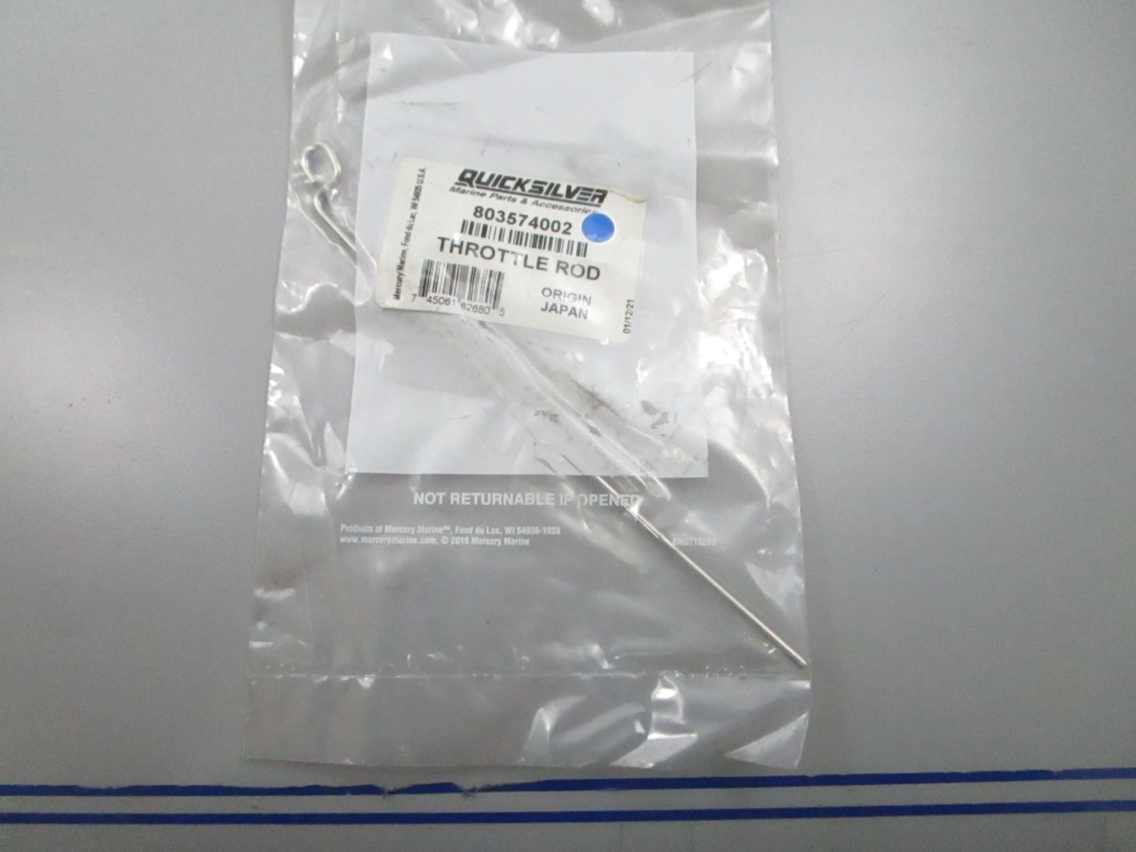 *NEW OEM* 0810 Mercury Quicksilver Throttle Rod 803574002