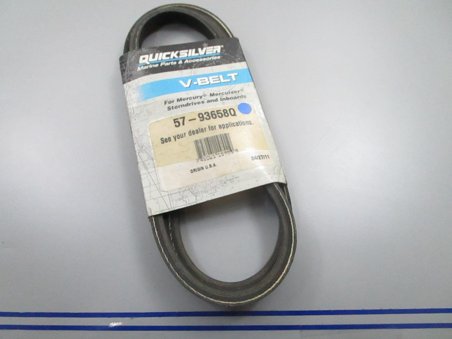 *NEW OEM* 0810 Mercury Quicksilver V-Belt 57-93658Q